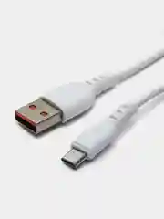 USB-кабель Denmen D06V, micro USB, 1.0 м, круглый, белый
