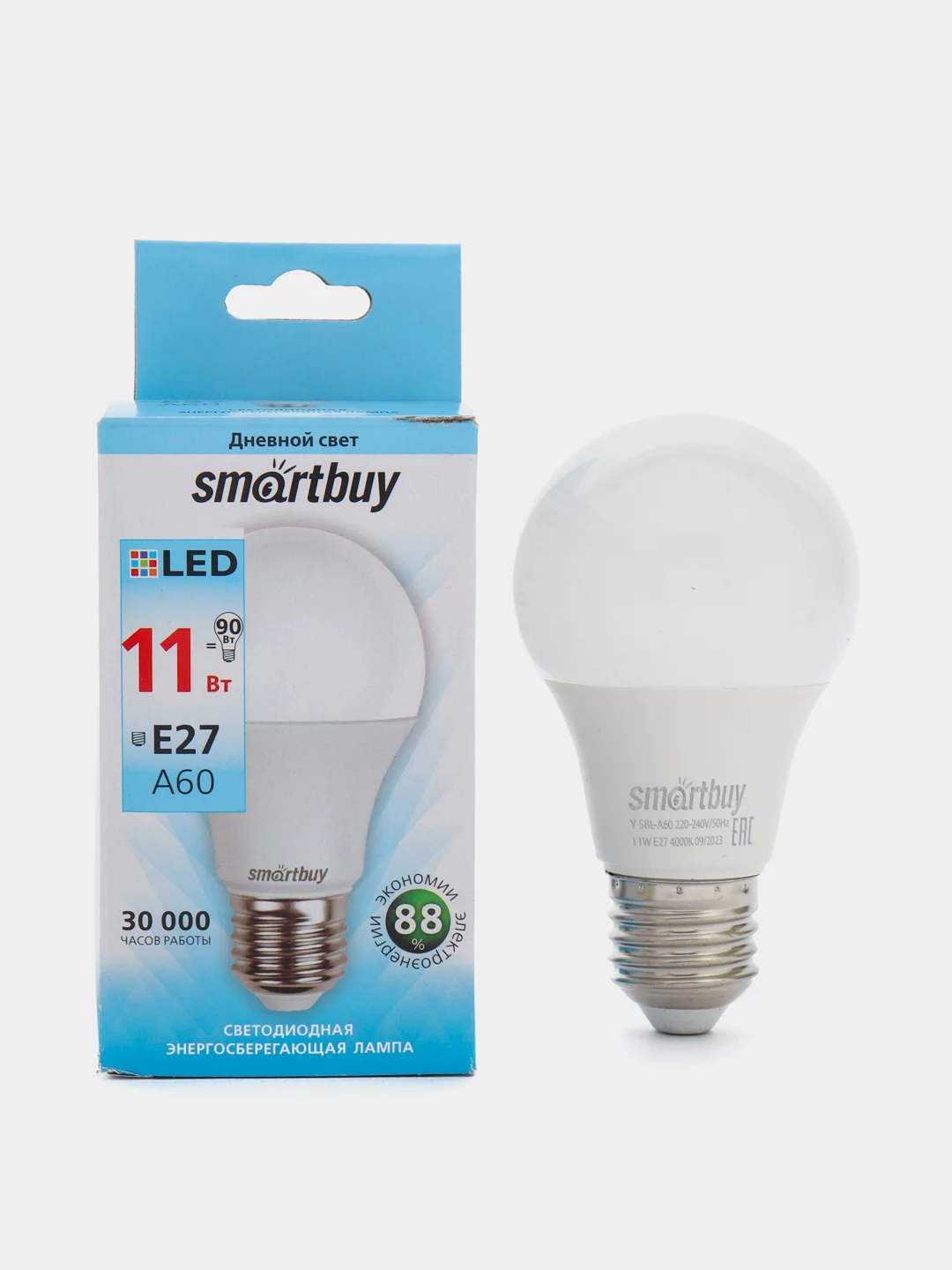 Светодиодная лампа SmartBuy A60-11W/4000/E27