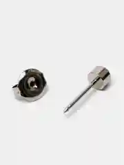Красный серьги-гвоздики из медицинской стали