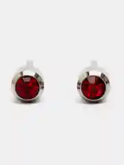 Красный серьги-гвоздики из медицинской стали