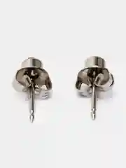 Розовый серьги-гвоздики из медицинской стали