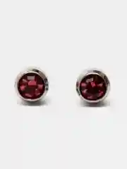 Розовый серьги-гвоздики из медицинской стали