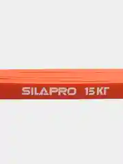 Оранжевый лента для фитнеса SILAPRO силовая, эластичная, 208 х 0.45 х 1.3 см, латекс, 15 кг