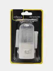 FORZA Ночник светодиодный с выкл., 220-240В, 0,5Вт, 8х7х3см, 4 LED,  пластик