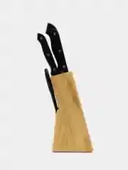 Набор ножей на подставке, 5 ножей + кухонные ножницы, 8,5 см, 12,5 см, 14 см, 19 см, 19 см