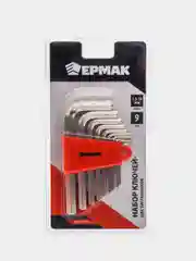ЕРМАК Набор ключей - шестигранников 1,5-10мм, 9шт. (011)