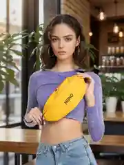 Желтый поясная сумка Nono, унисекс