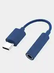 Синий переходник Huawei Xiaomi honor USB Type-C кабель aux