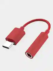 Красный переходник Huawei Xiaomi honor USB Type-C кабель aux