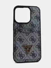Чехол Guess PU leather iPhone 15 Pro Мах из экокожи с картхолдером, синий