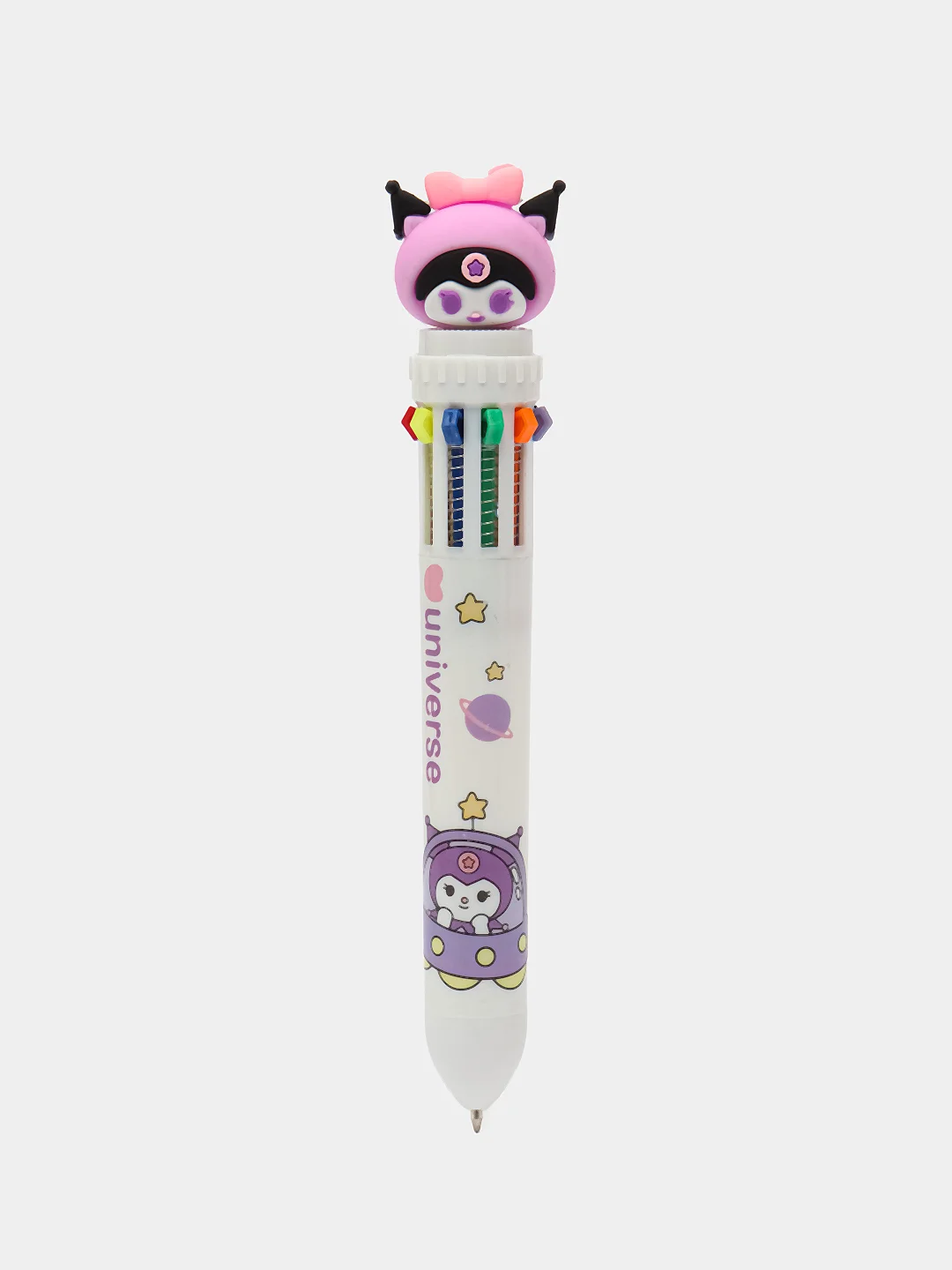 Белый многоцветная ручка Kuromi, разные виды Куроми, 10 цветов