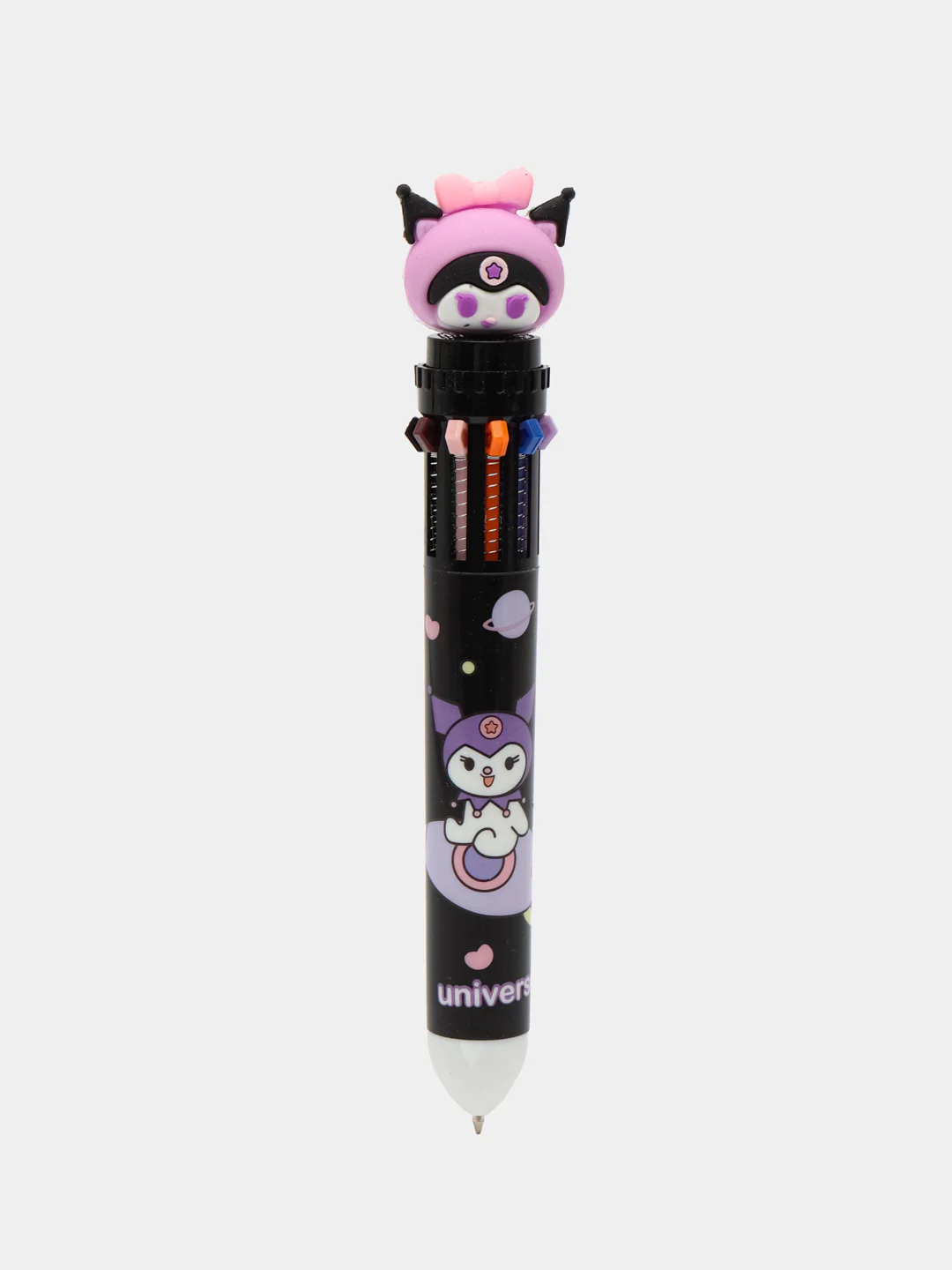 Черный многоцветная ручка Kuromi, разные виды Куроми, 10 цветов