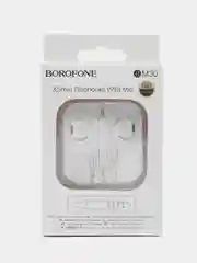 Белый наушники проводные Borofone BM30