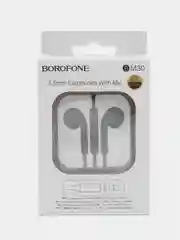 Черный наушники проводные Borofone BM30