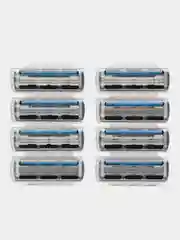 Сменные кассеты для мужской бритвы, 3 подвижных лезвия, BIC Hybrid 3 Flex, уп. 8 шт