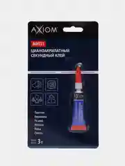 Цианоакрилатный секундный клей 3 г AXIOM AB031