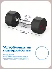 Гантели 5 кг, PROIRON, 2 шт., обрезиненные