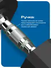 Гантели 5 кг, PROIRON, 2 шт., обрезиненные