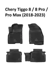 Коврики в Chery Tiggo 8 Pro Max NEW Рестайлинг I, в салон 3 ряд (2023-) EVA 3D Premium