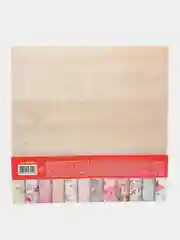 Цветная Washi-бумага 30х30 см Шебби-шик, 12 листов, 12 дизайнов, 180 г/м2, Остров Сокровищ