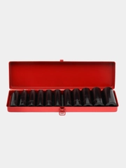 Головки торцевые шестигранные ударные длинные (11 шт 10-24 мм 1/2 CrV) NEO Tools
