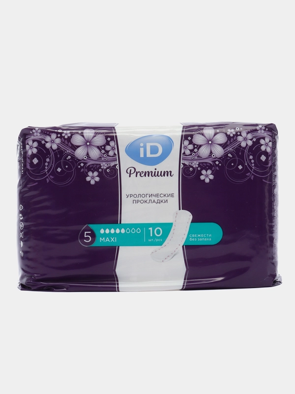 Прокладки урологические для женщина iD Light Premium Maxi, 10 шт