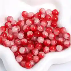 Стеклянные бусины с эффектом битого стекла,кракле
