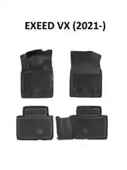 Коврики в салон EXEED RX (2023-),VX (2021-),TXL (2019- ), VX в салон 3 ряд EVA 3D Premium