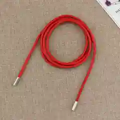 Красный тонкий декоративный пояс-шнурок для платья, блузки, туники, ремень