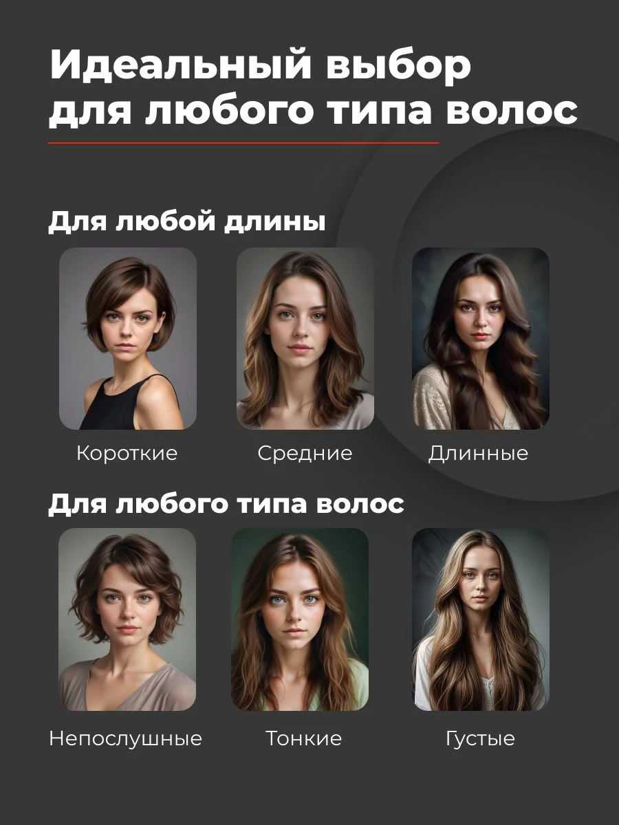 Фен для волос Zofft Air Gloss (HD-101SL), 3 режима работы, ионизация, магнитная насадка