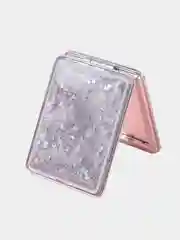 Зеркало косметическое компактное, карманное, с блестками