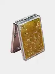 Зеркало косметическое компактное, карманное, с блестками