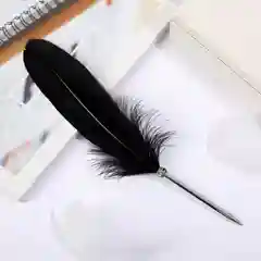 Шариковая ручка с гусиным пером