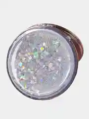 Розовый зеркало косметическое компактное, карманное, с блестками