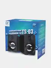 Акустические компьютерные колонки, колонки для компьютера, GFPoWeR TS, 6Вт, питание от USB