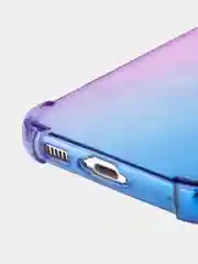 Фиолетовый чехол для Samsung Galaxy S23 противоударный силиконовый ROSCO прозрачный, усиленные углы