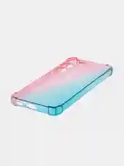 Розовый чехол для Samsung Galaxy S23 противоударный силиконовый ROSCO прозрачный, усиленные углы