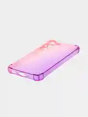 Пурпурный чехол для Samsung Galaxy S23 противоударный силиконовый ROSCO прозрачный, усиленные углы