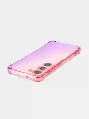Пурпурный чехол для Samsung Galaxy S23 противоударный силиконовый ROSCO прозрачный, усиленные углы