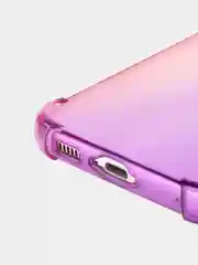 Пурпурный чехол для Samsung Galaxy S23 противоударный силиконовый ROSCO прозрачный, усиленные углы