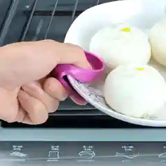Прихватки силиконовые для горячего 2 шт, кухонный зажим на пальцы