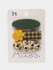 Зеленый заколка для волос