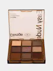 Коричневый палетка теней для век  Divage Easy Nude Tanned eyeshadow palette