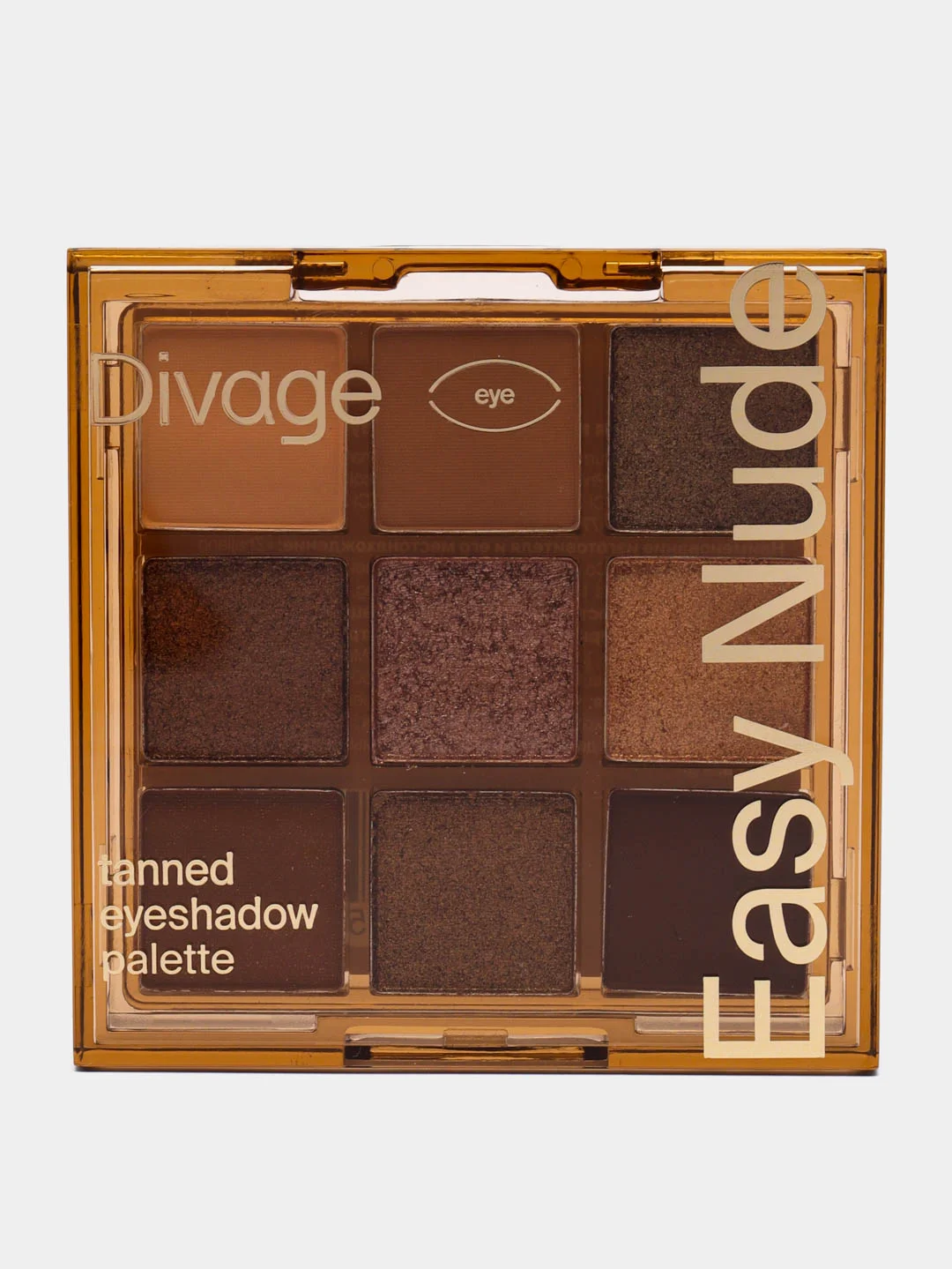 Коричневый палетка теней для век  Divage Easy Nude Tanned eyeshadow palette