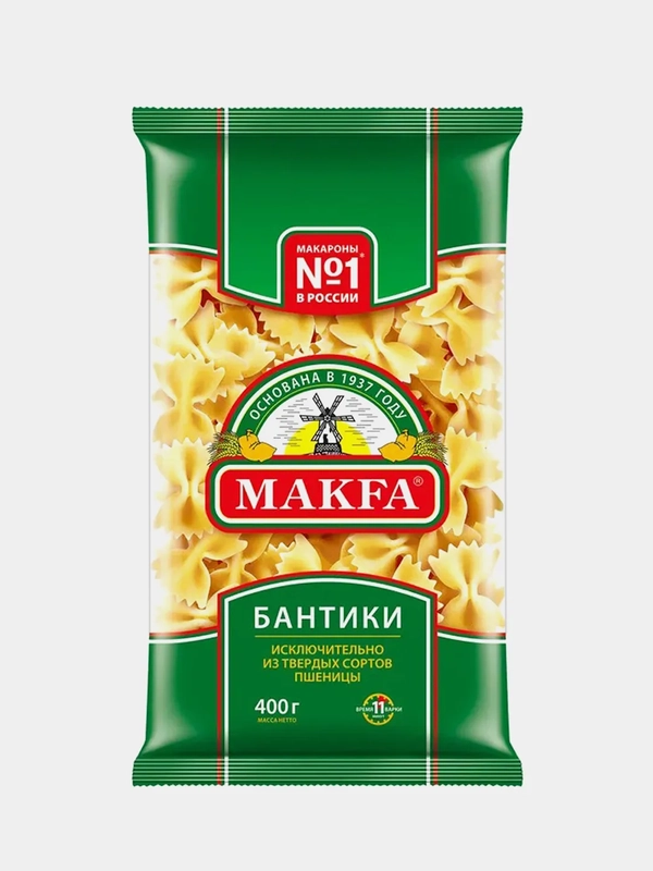Макаронные изделия MAKFA "Бантики", 400 г
