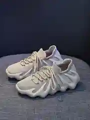 Бежевый кроссовки женские спортивные для бега, Yeezy изики кеды с толстой подошвой на осень лето