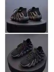 Черный кроссовки женские спортивные для бега, Yeezy изики кеды с толстой подошвой на осень лето
