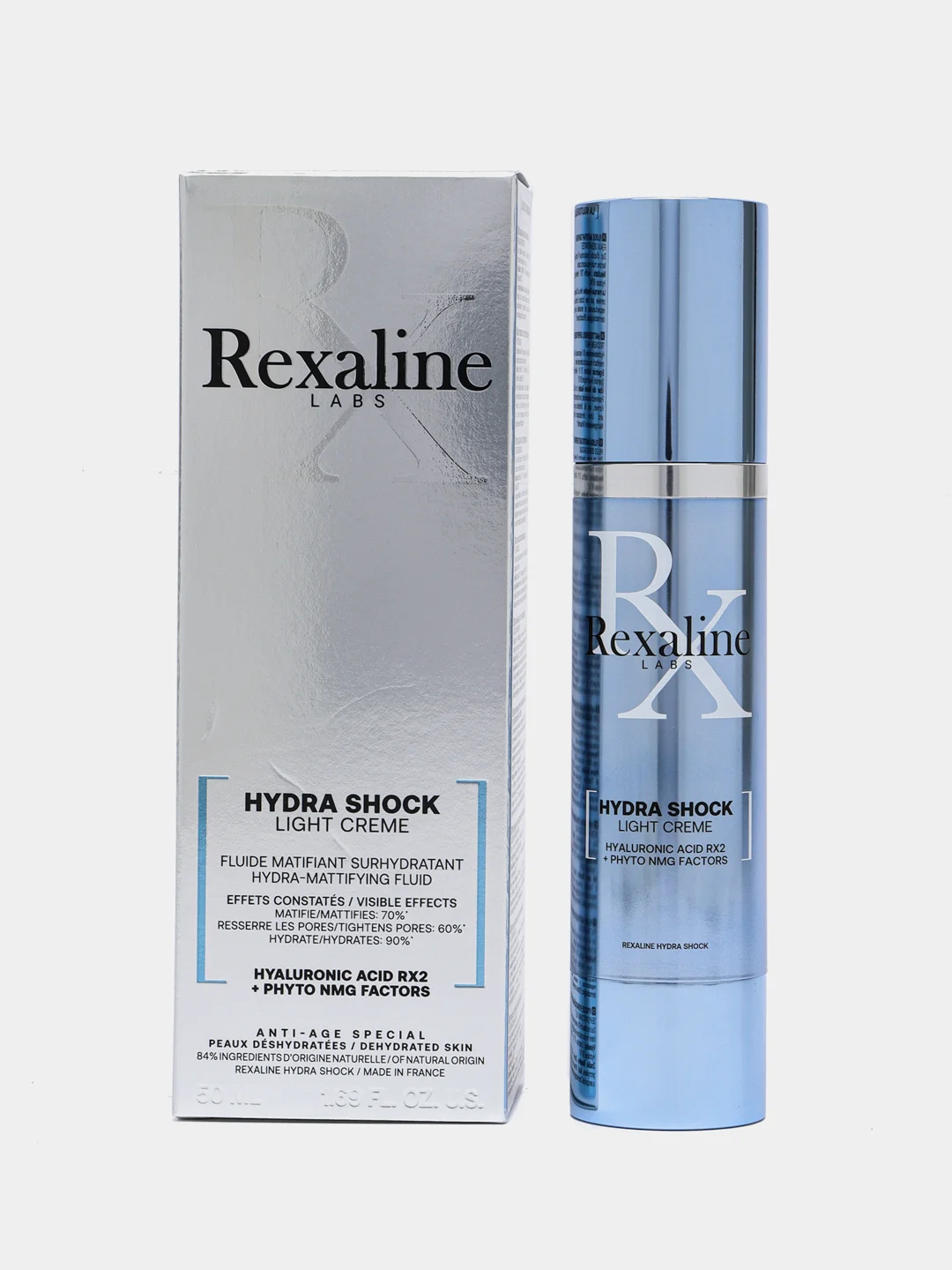 Прозрачный rexaline Hydra Shock. Ж Товар. Крем-гель бьюти детокс ультра-увлажняющий, 50 мл