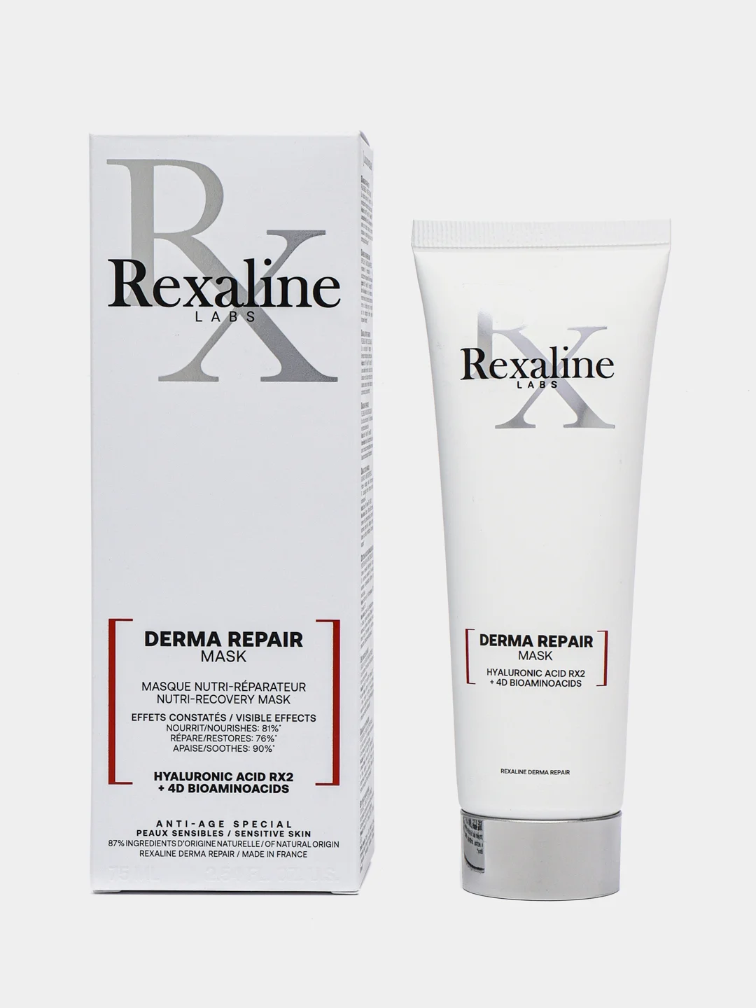 Прозрачный rexaline Derma Repair Ж Товар Маска для чувствительной кожи лица 75мл