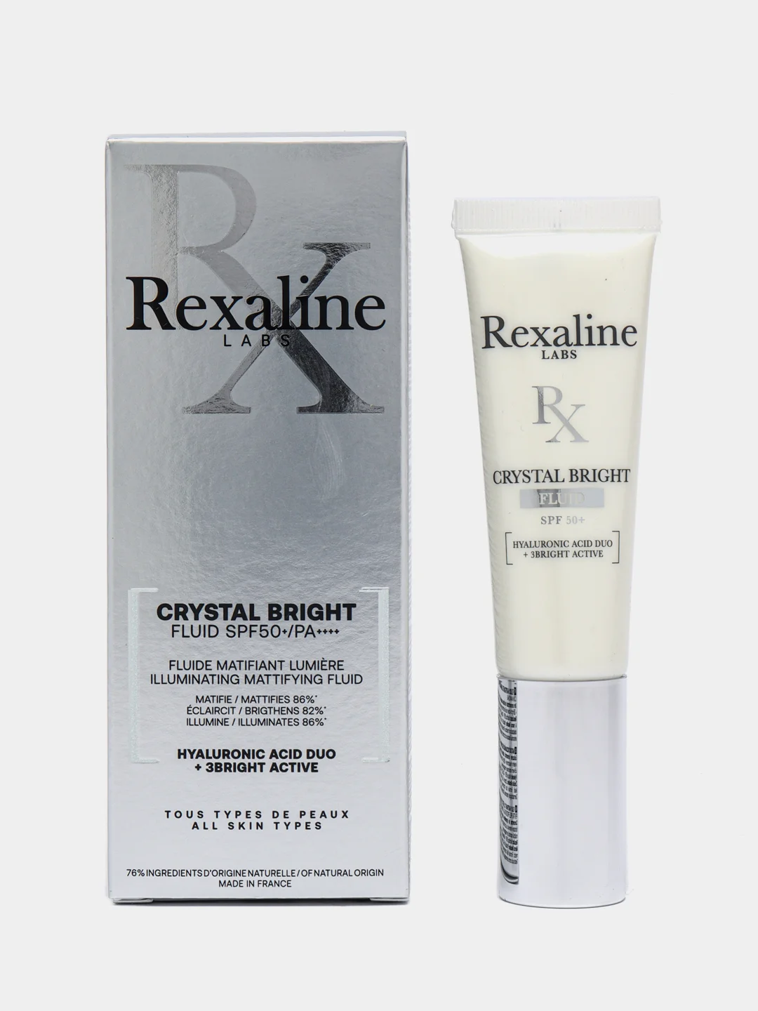 Прозрачный rexaline Crystal Bright Ж Товар Флюид для сияния кожи лица spf50+ 30 мл